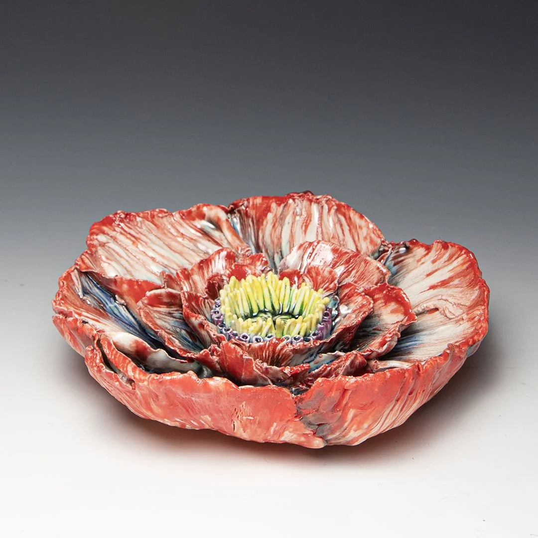 Heesoo Lee - Red Poppy Wall - hle016 — In Tandem Gallery